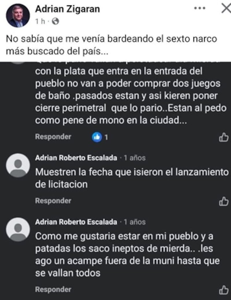 El interventor se mostró sorprendido tras la detención.