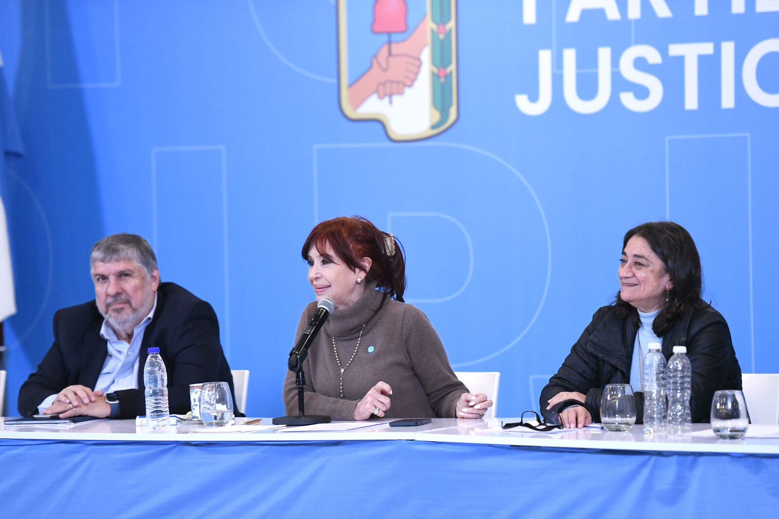 Cristina Kirchner encabezó la reunión del Consejo Nacional del PJ.