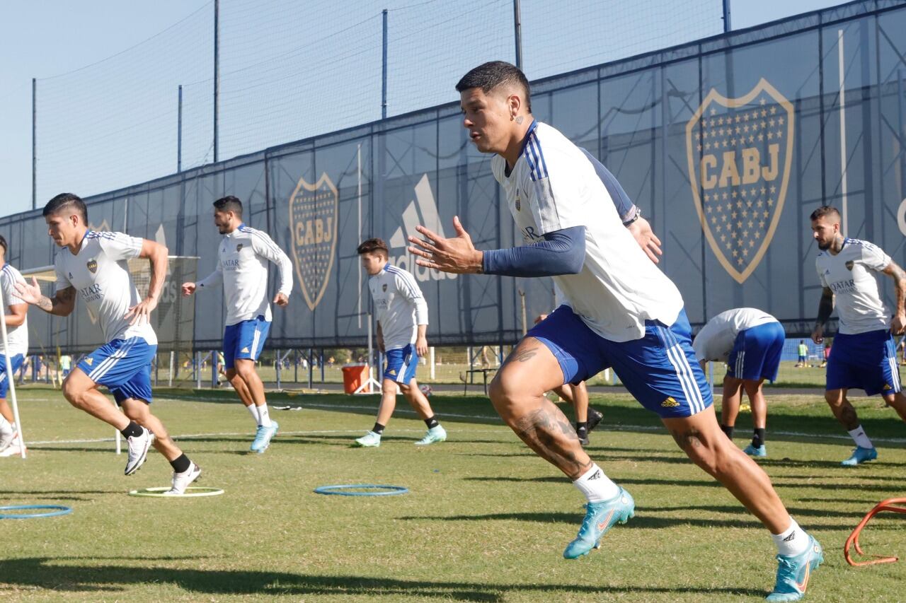 Marcos Rojo durante el entrenamiento