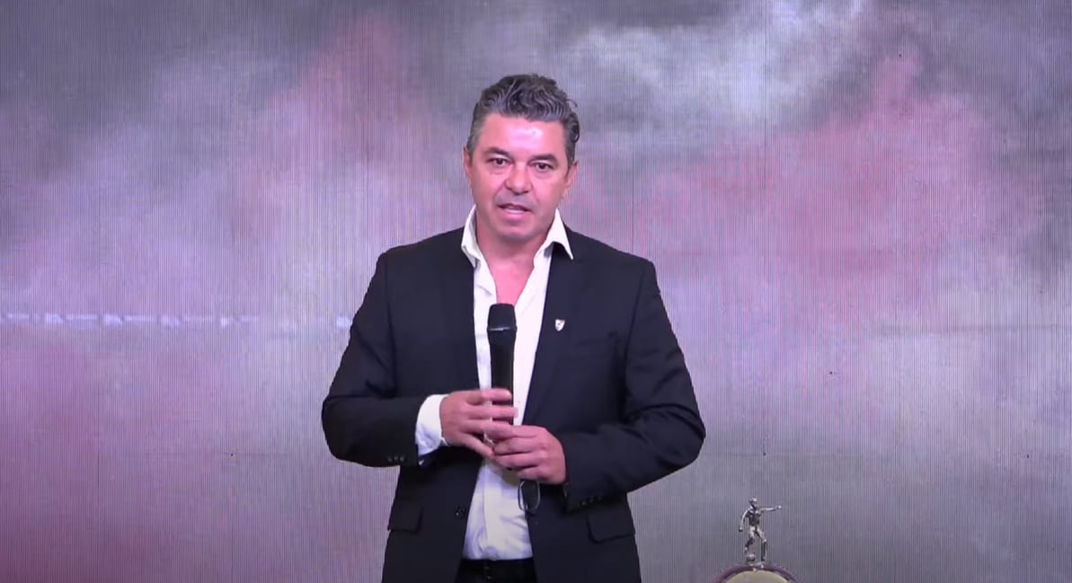 La presentación de Marcelo Gallardo como DT de River. 