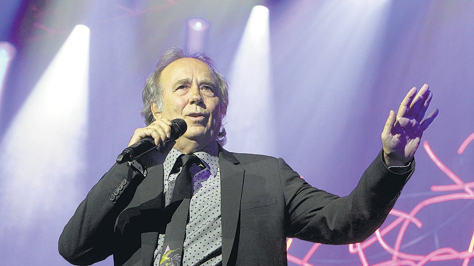 El catalán Joan Manuel Serrat cantará hoy y mañana a las 20.30.