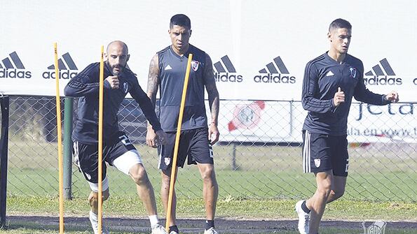 El equipo se entrenó ayer en el Estadio Monumental de Núñez.