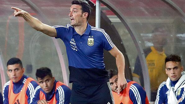 Lionel Scaloni, DT interino de la Selección.