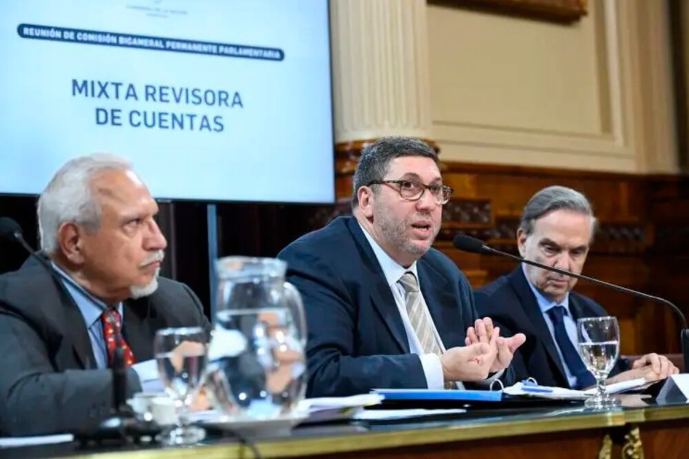 El titular de la AGN, Juan Manuel Olmos, durante su exposición en el Congreso.