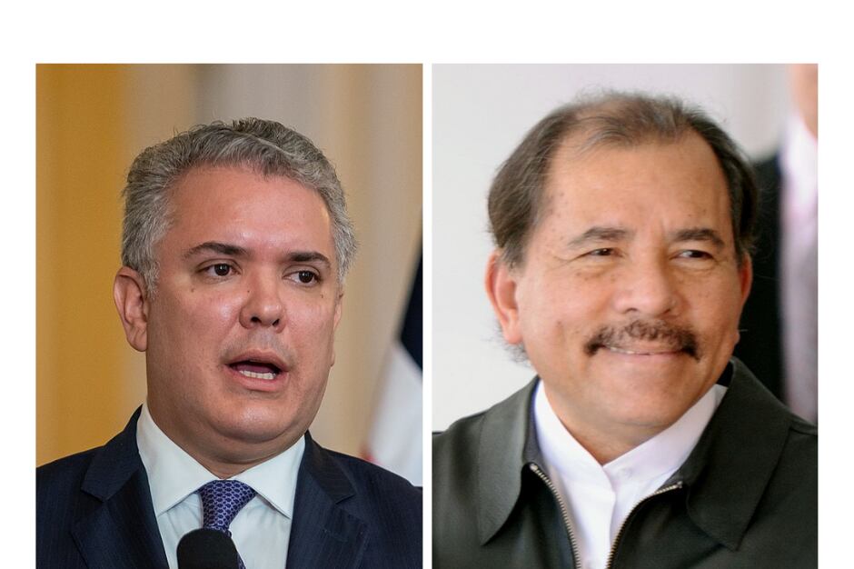 Expresidente de Colombia, Iván Duque. Presidente de Nicaragua, Daniel Ortega / Creative Commons
