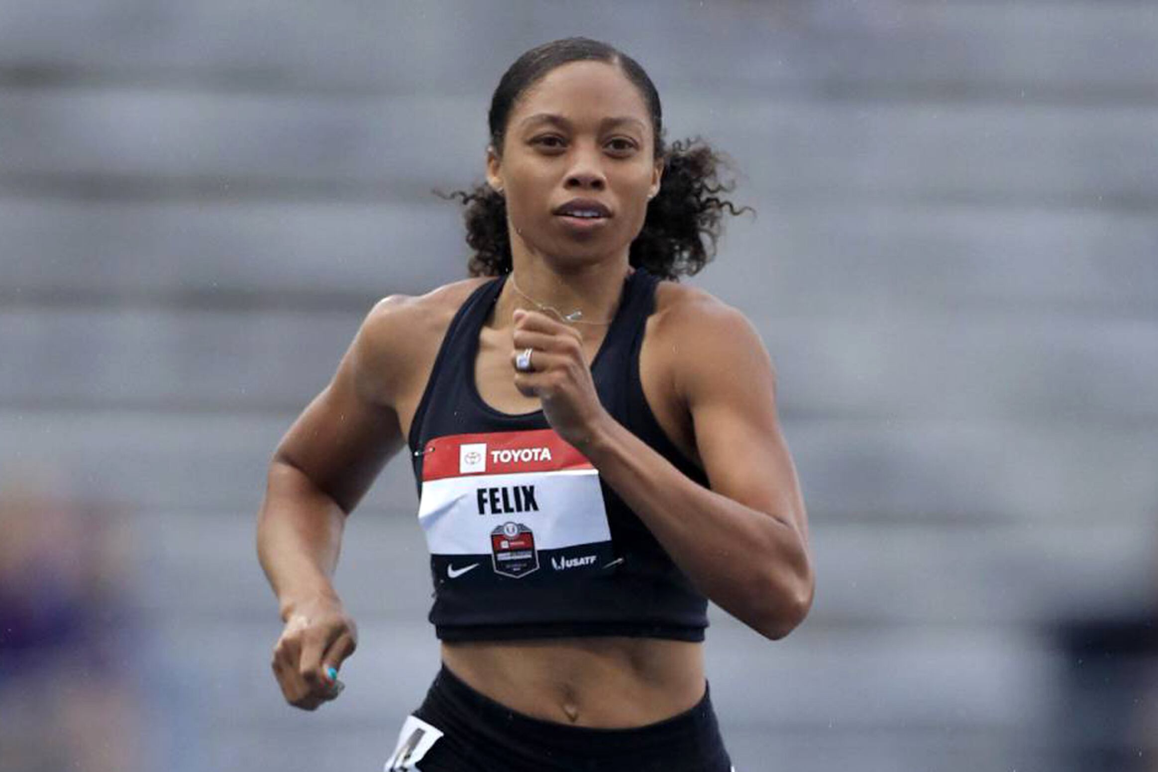 La atleta olímpica Allyson Felix.