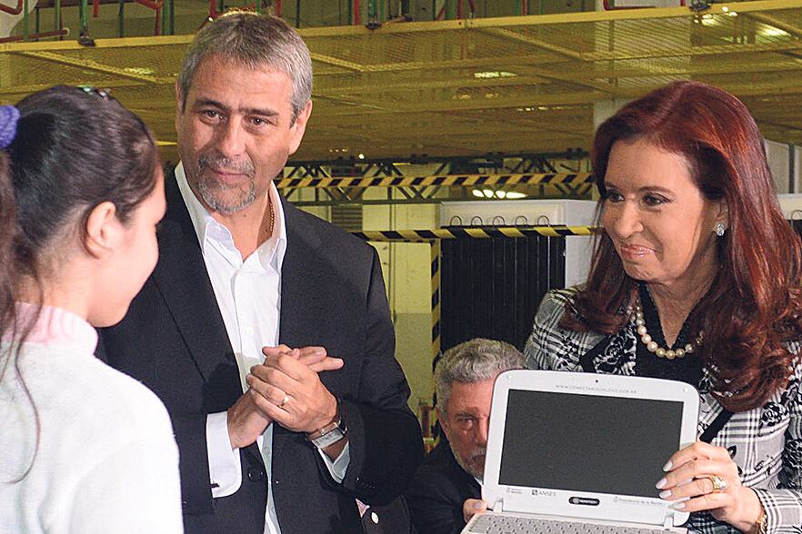 Cristina Kirchner con Jorge Ferraresi, uno de los jefes comunales más cercanos a ella.