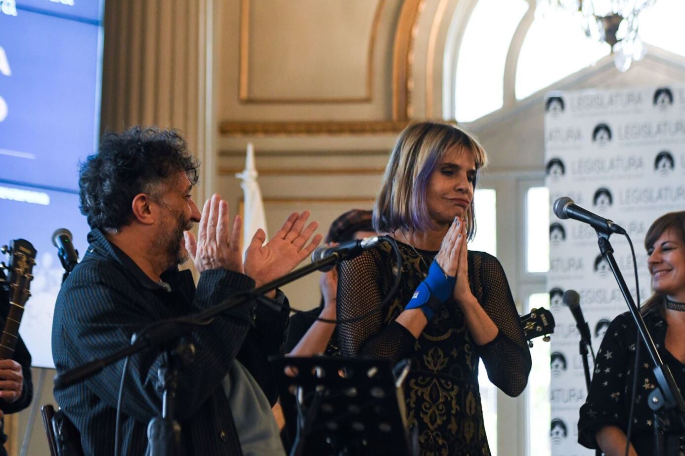 Fito Páez homenajeó a Fabiana Cantilo