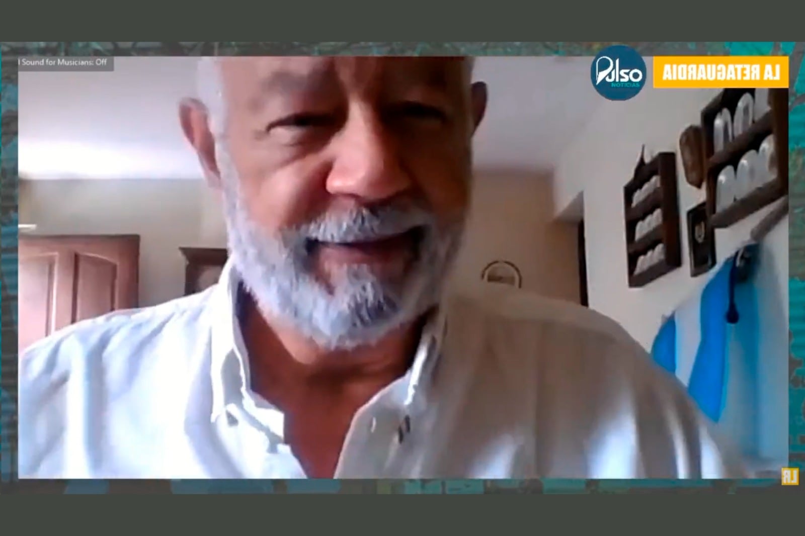 Sebastián Olmedo Barrios, defensor de represores, en el juicio transmitido por La Retaguardia y Pulso.