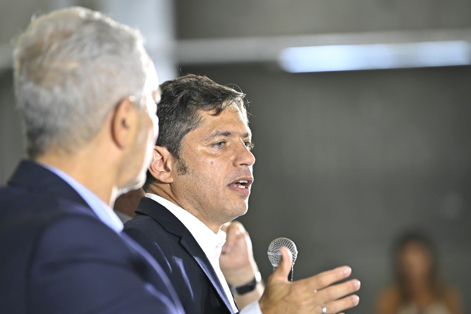 Axel Kicillof, este martes, en el Teatro Argentino de La Plata. 