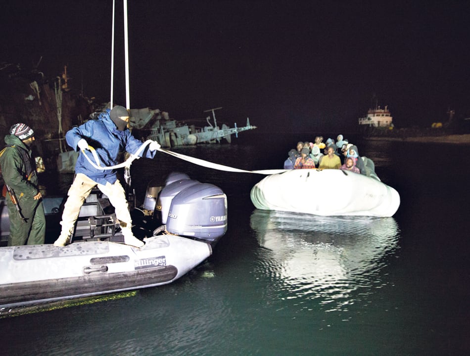 Libia es el país de donde parte la mayoría de las barcazas con migrantes dirigidas a Italia.