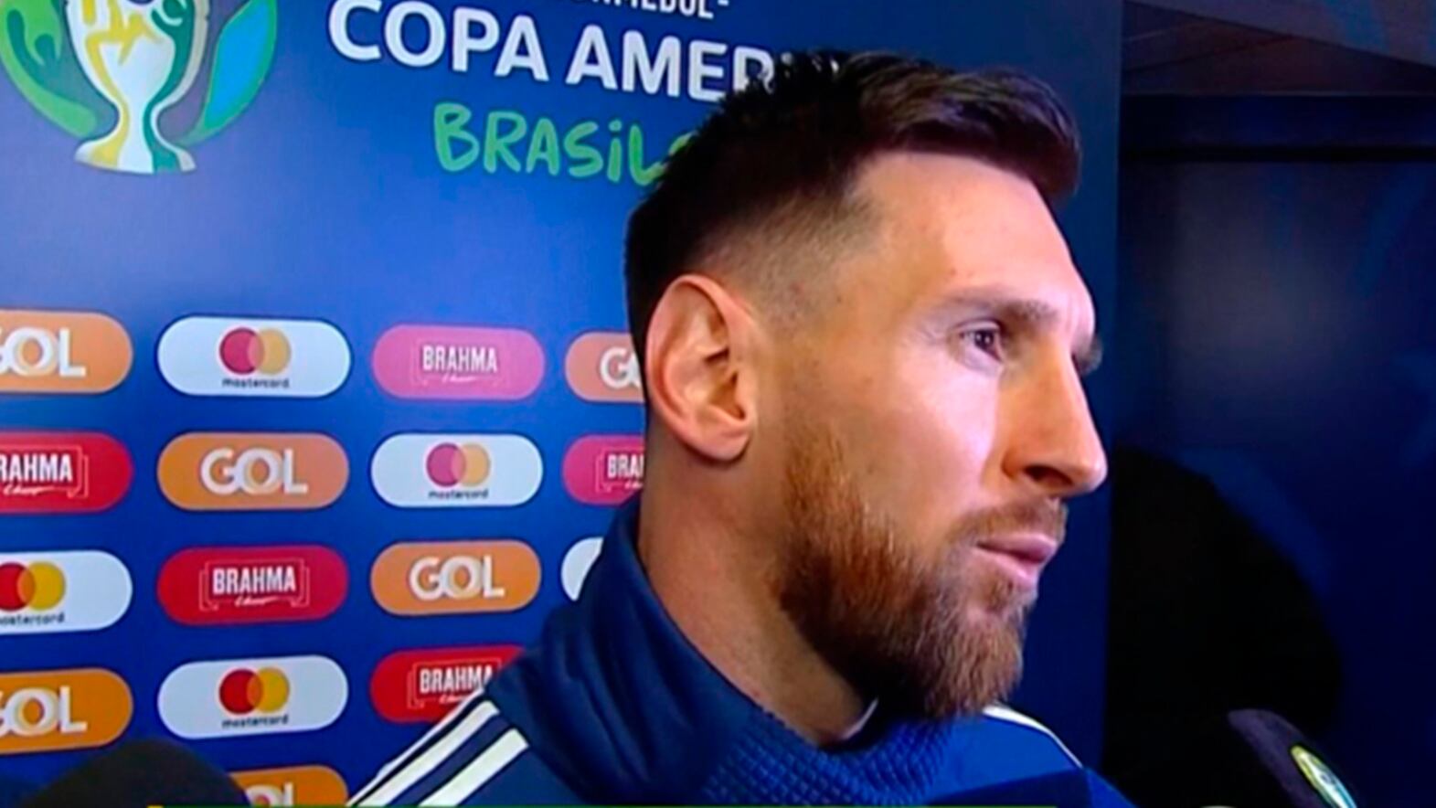 Lio Messi recogió apoyos por sus dichos contra la Conmebol.
