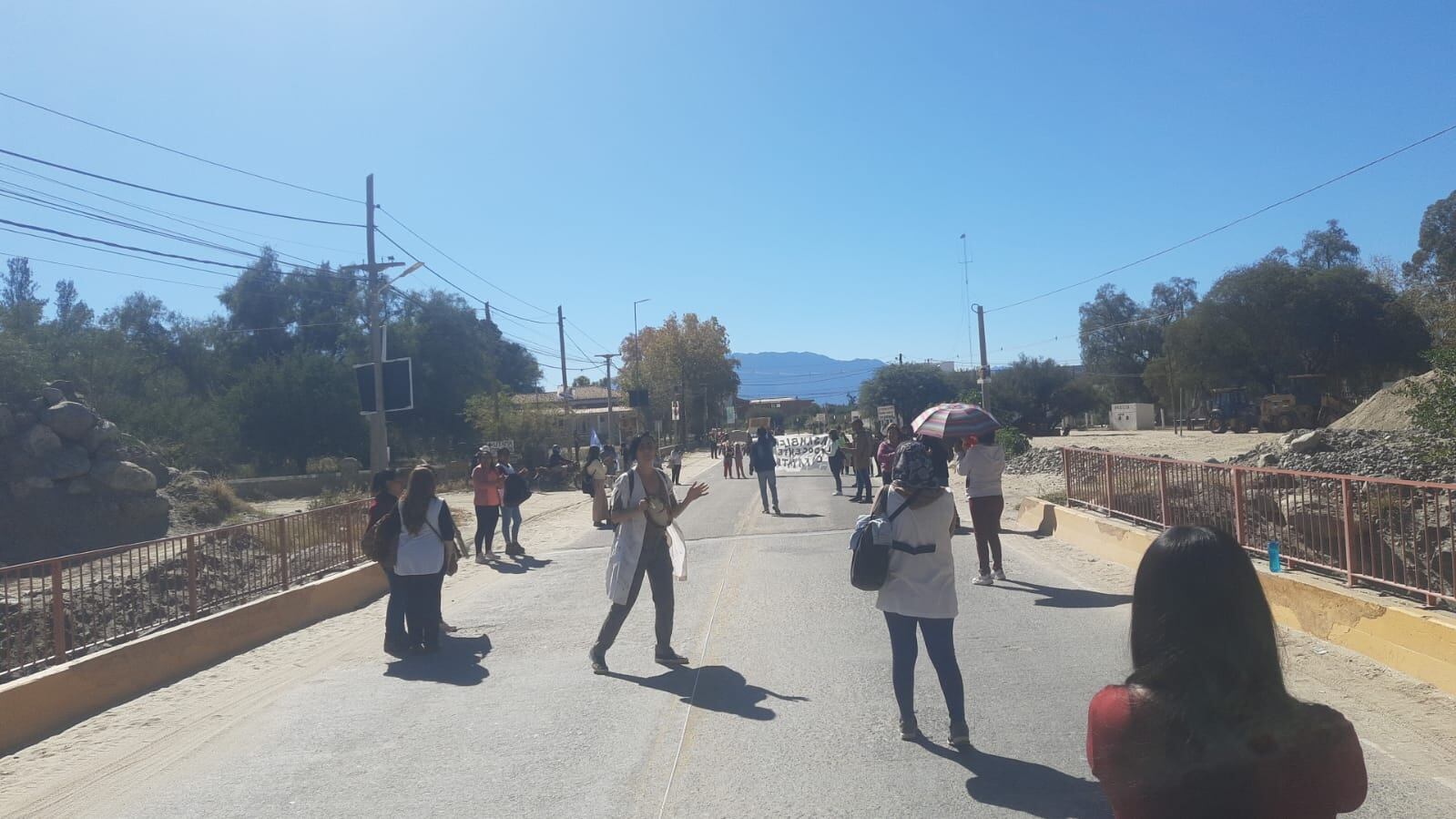 Movilización en Cafayate.