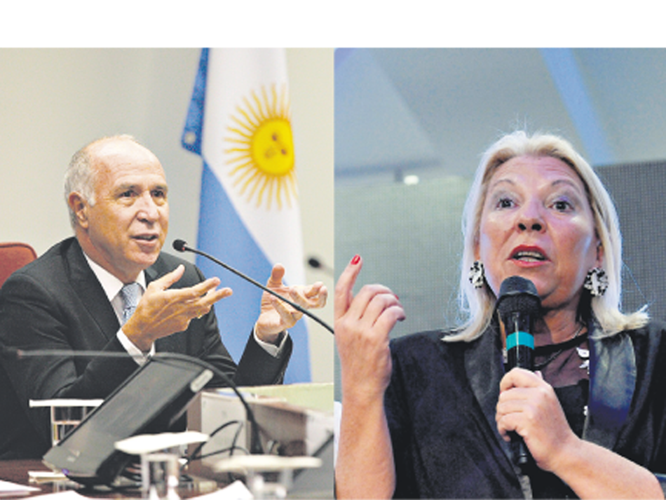 Ricardo Lorenzetti y Elisa Carrió suben la intensidad del enfrentamiento.