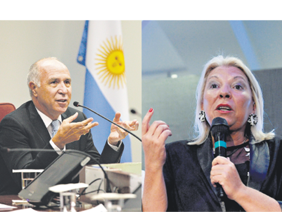 Ricardo Lorenzetti y Elisa Carrió suben la intensidad del enfrentamiento.