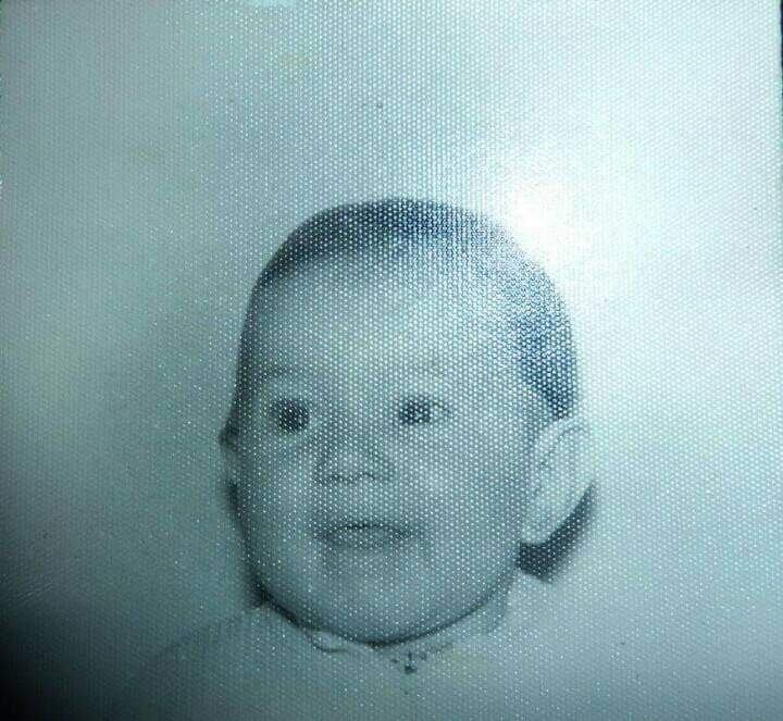 Roxana Giraudo a los meses de haber nacido