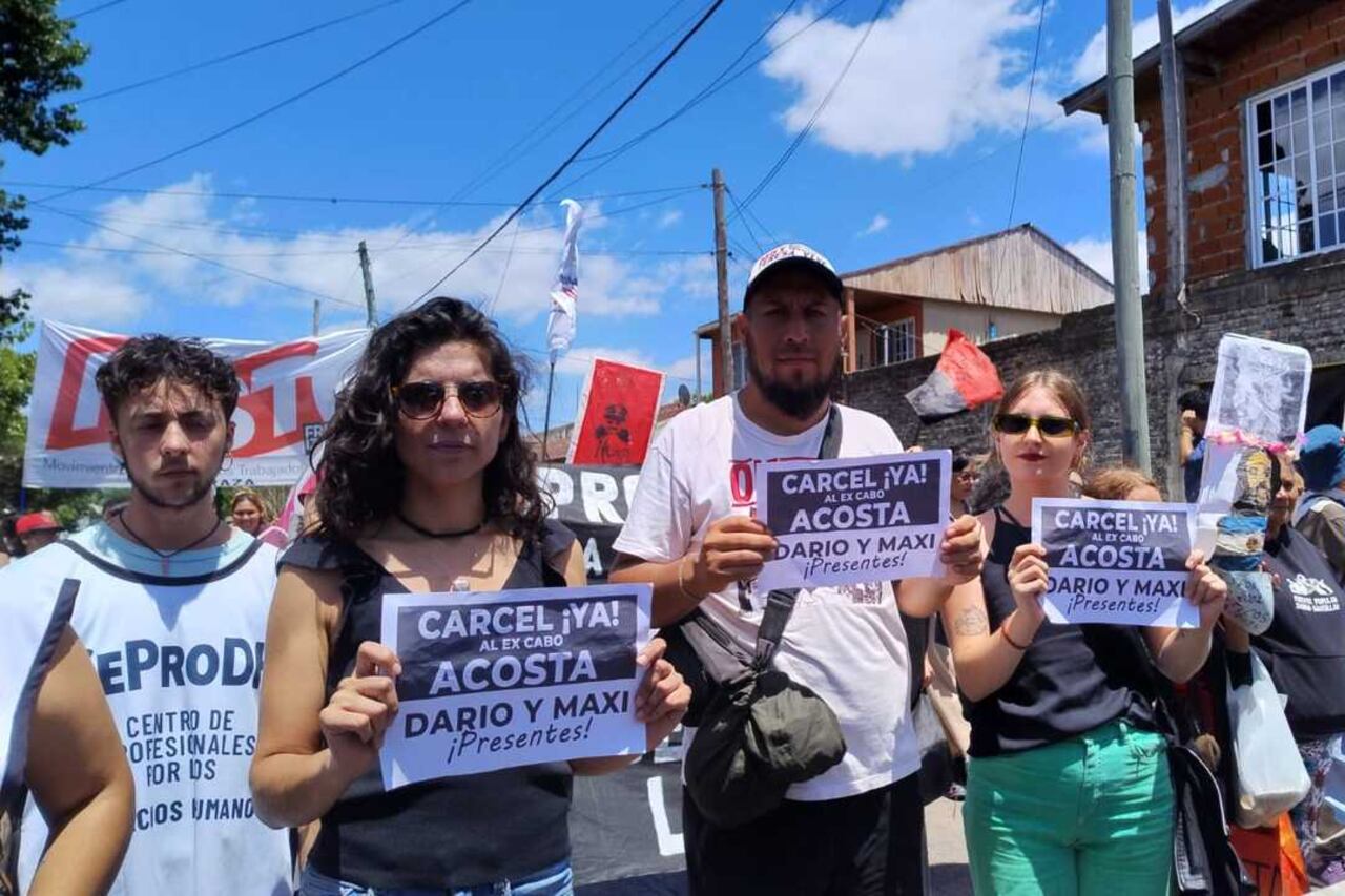 El reclamo fue masivo contra la liberación de Acosta.