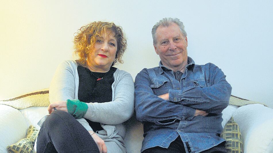 Cristina Fridman, de la comisión directiva de TxI, junto a Mauricio Kartun.