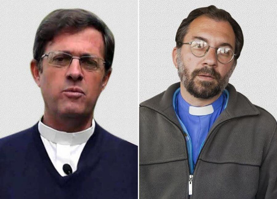 Los sacerdotes Gustavo Carrara y Jorge García Cuerva.