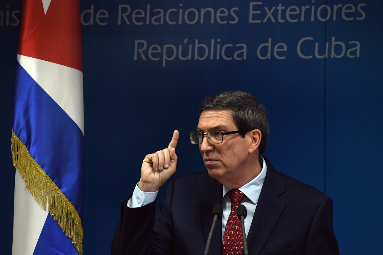 El canciller cubano, Bruno Rodríguez. 