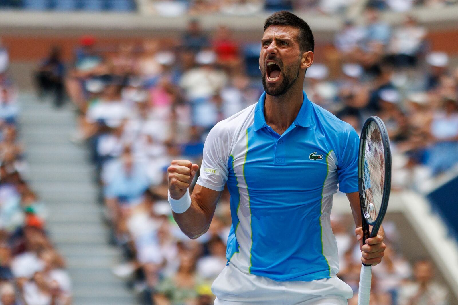 Nole logró su clasificación 47 para las semifinales de un Grand Slam.