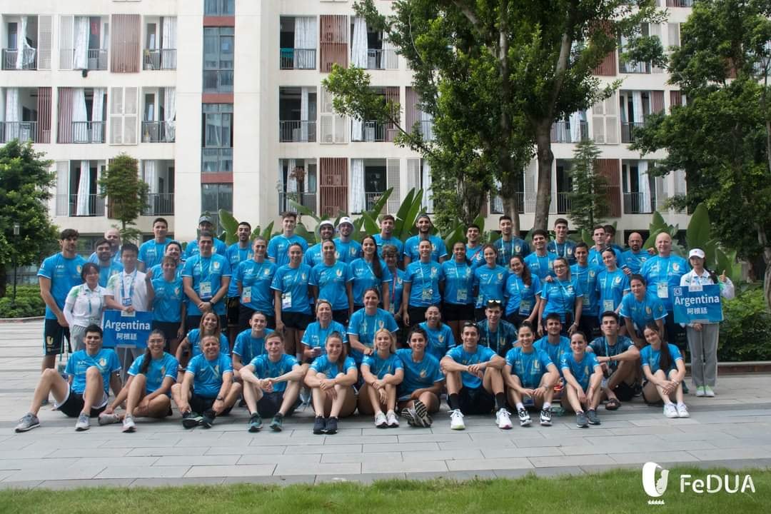 Los deportistas argentinos.