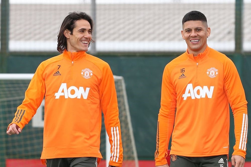 Cavani y Rojo forjaron una gran relación en cuando compartieron plantel en el Manchester United.