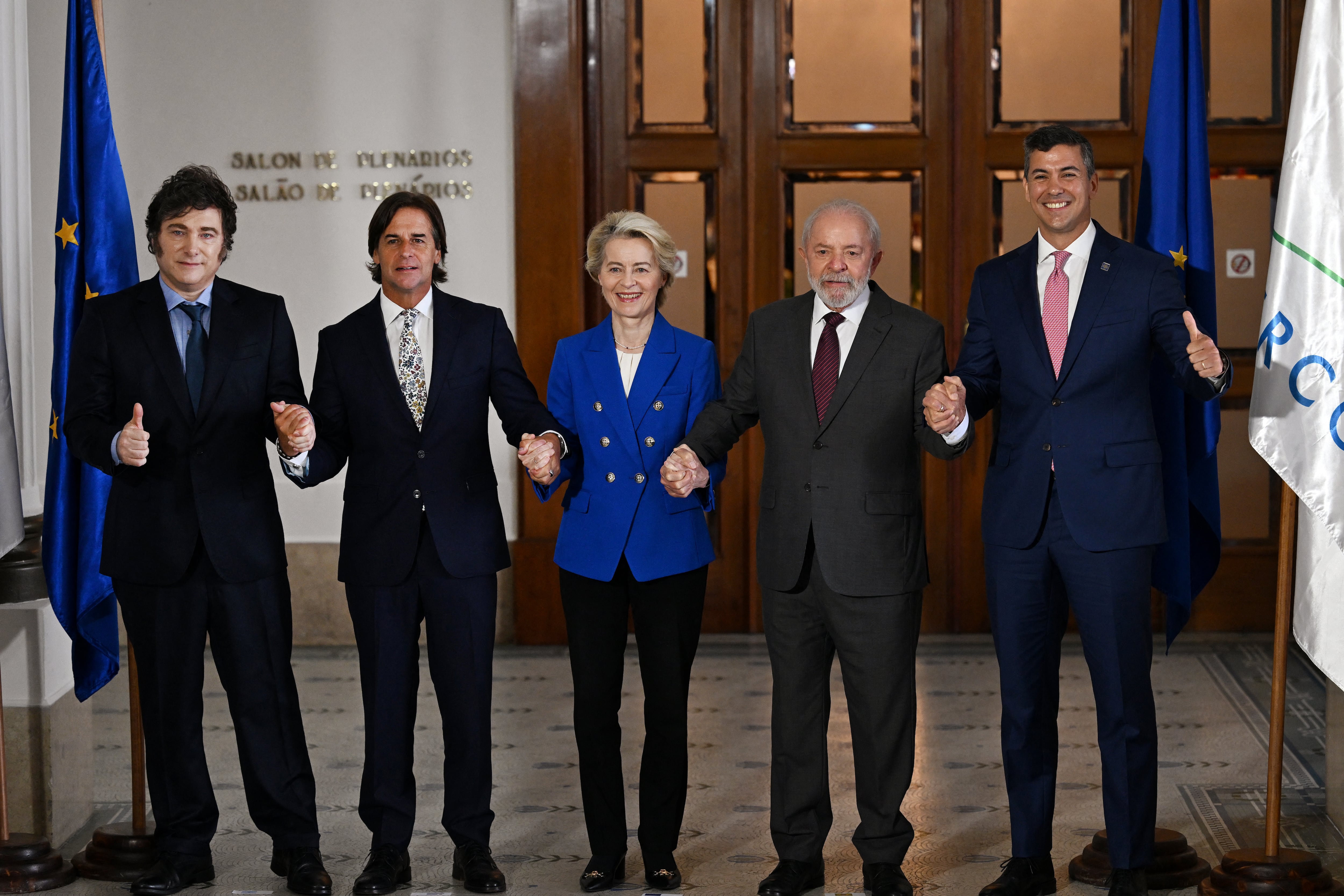 La última reunión de presidentes del Mercosur, con la presencia de Milei.