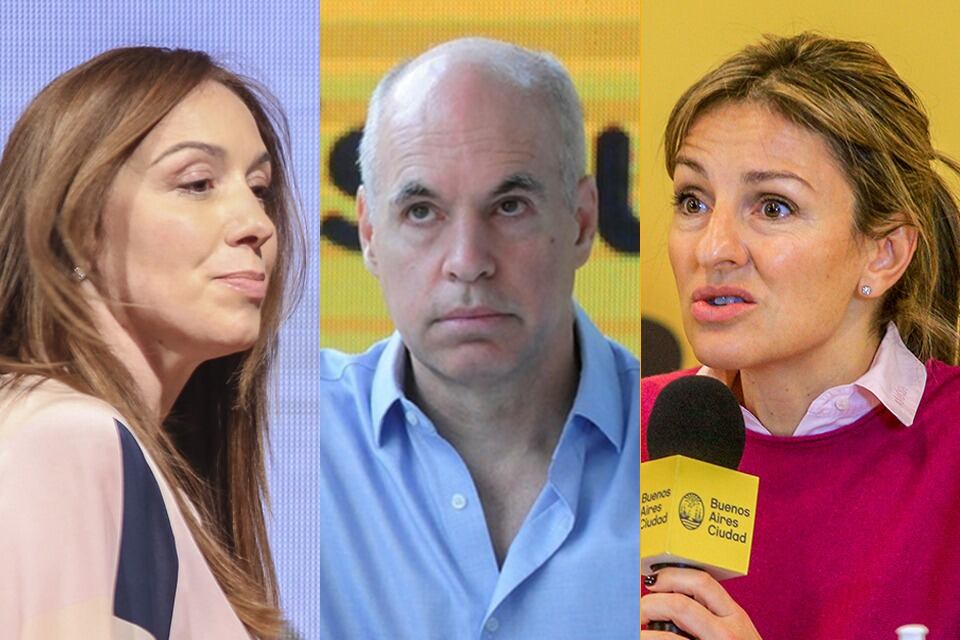 María Eugenia Vidal, Horacio Rodríguez Larreta y Soledad Acuña.