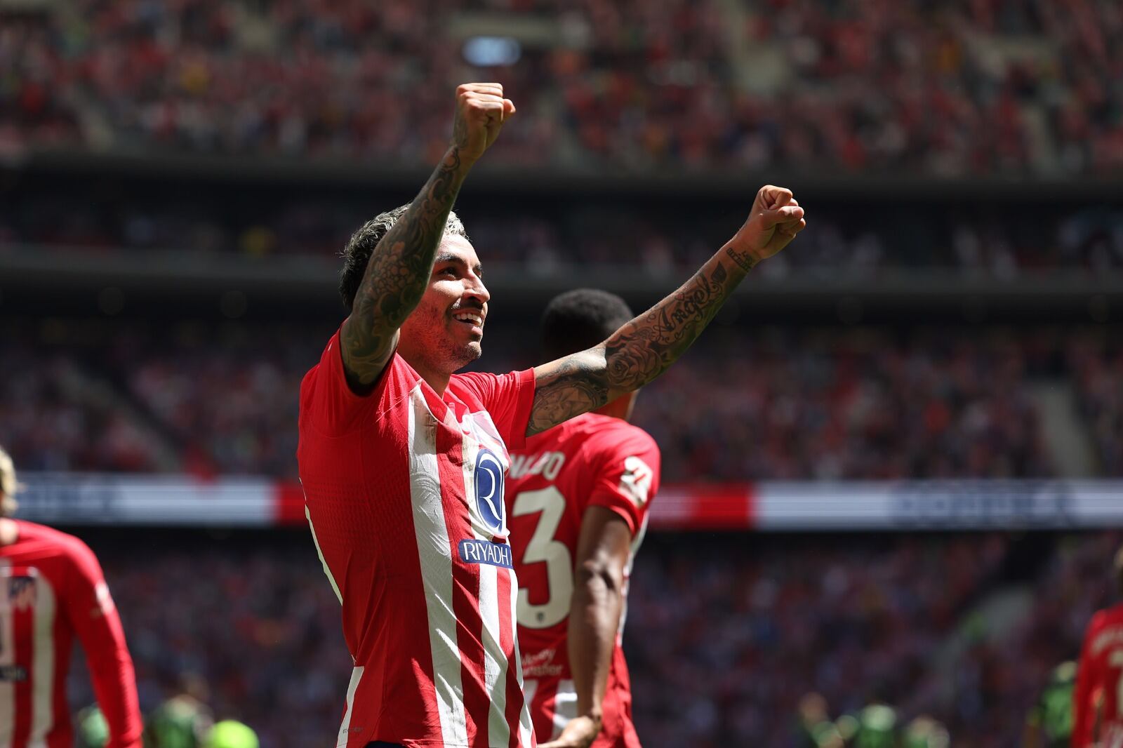 Angel Correa inició la gran remontada del Colchonero, que se afirmó cuarto