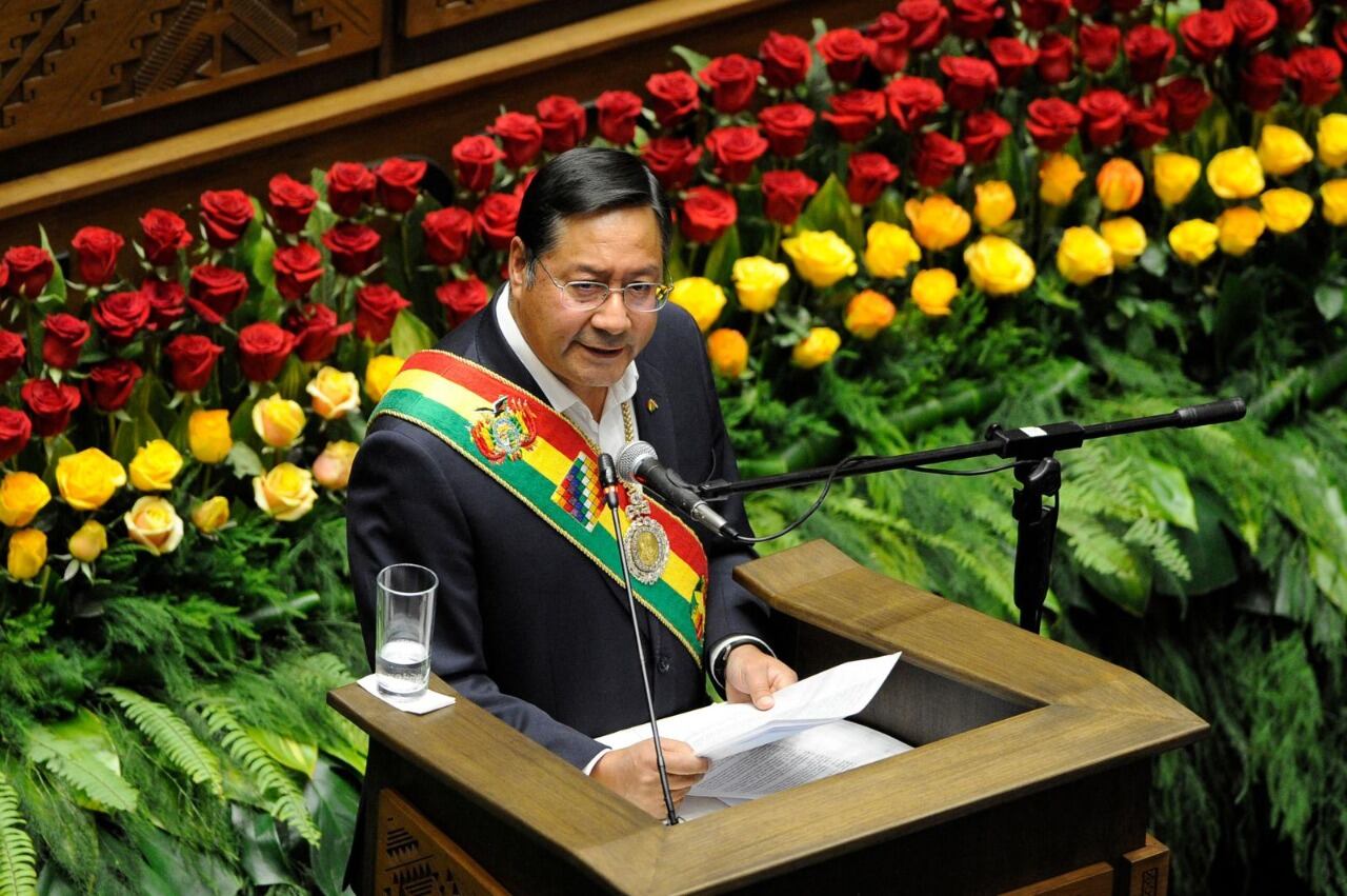 Luis Arce, presidente de Bolivia.