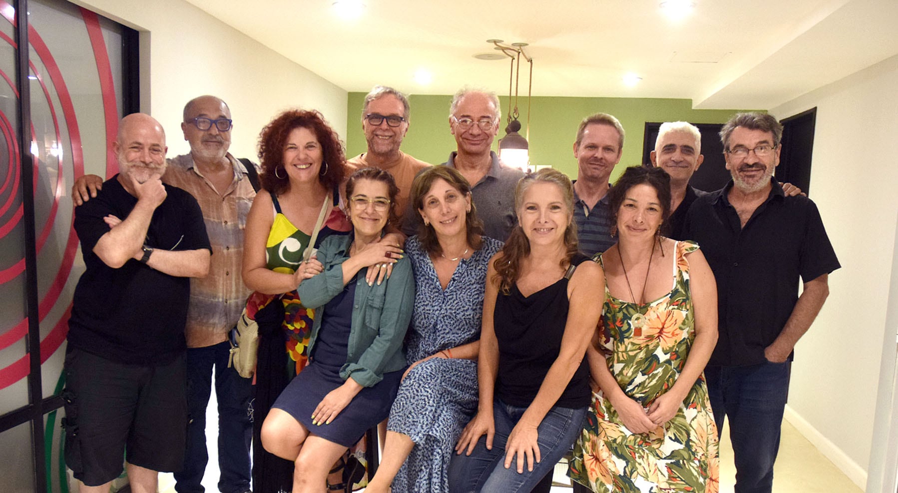 Los referentes de las entidades en la primera reunión en la sede de Argentores.