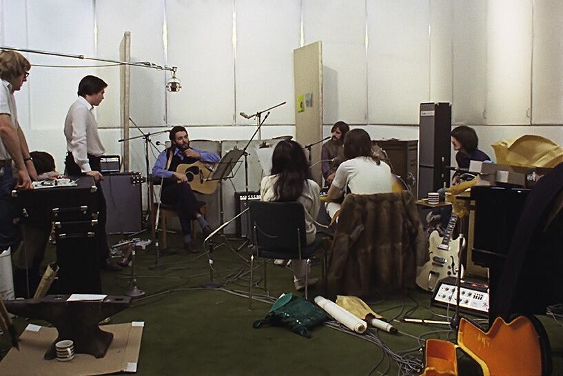 The Beatles en el sótano de Apple, donde las cosas volvieron a fluir entre ellos.