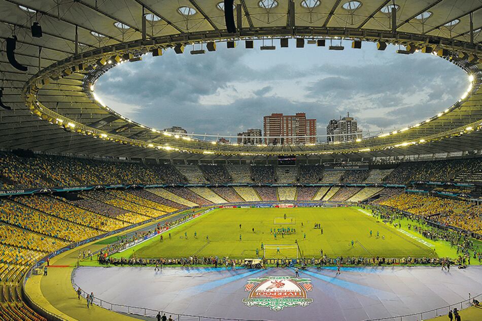 El estadio de Kiev, Ucrania, será el escenario del partido que todos quieren protagonizar.