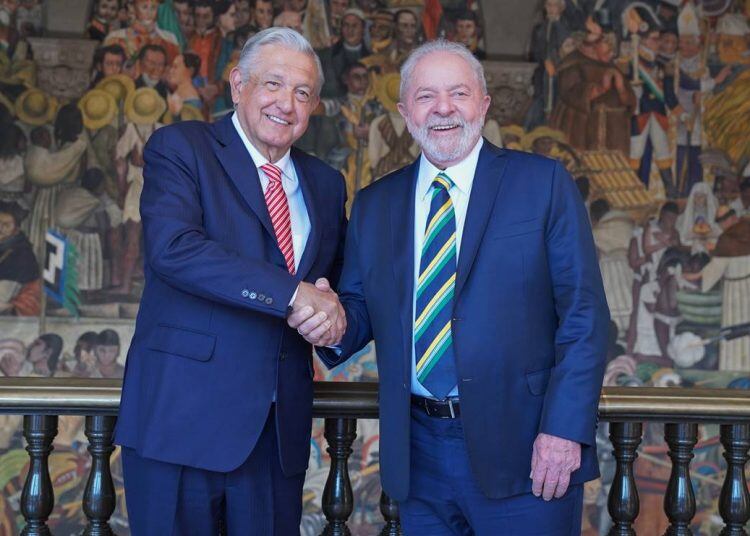 Lula da Slilva, presidente de Brasil, y Andrés Manuel López Obrador, presidente de México.