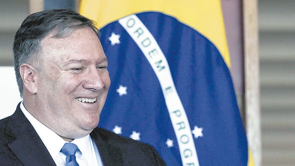 “Estamos satisfechos con la oferta del presidente Bolsonaro” dijo Pompeo al diario O Estado de S. Paulo.