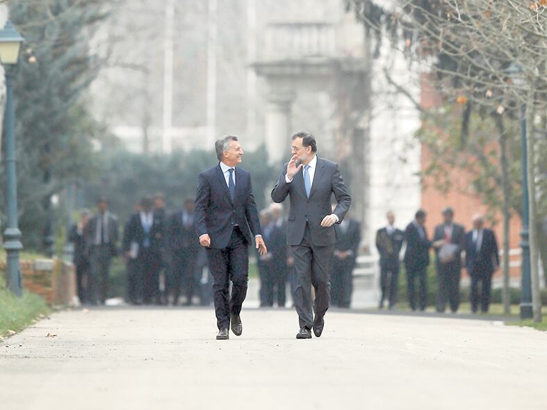 Entre Mauricio Macri y Mariano Rajoy todo fue elogios y buena onda.