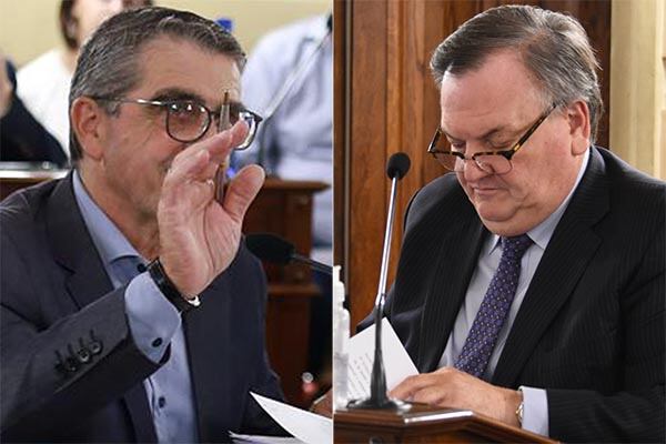 Jefes de bancada Felipe Michlig (UCR) y Armando Traferri (PJ).