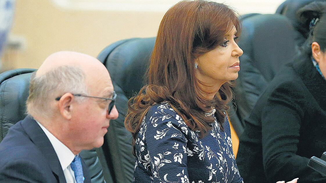 La ex presidenta Cristina Kirchner y el ex canciller Héctor Timerman.