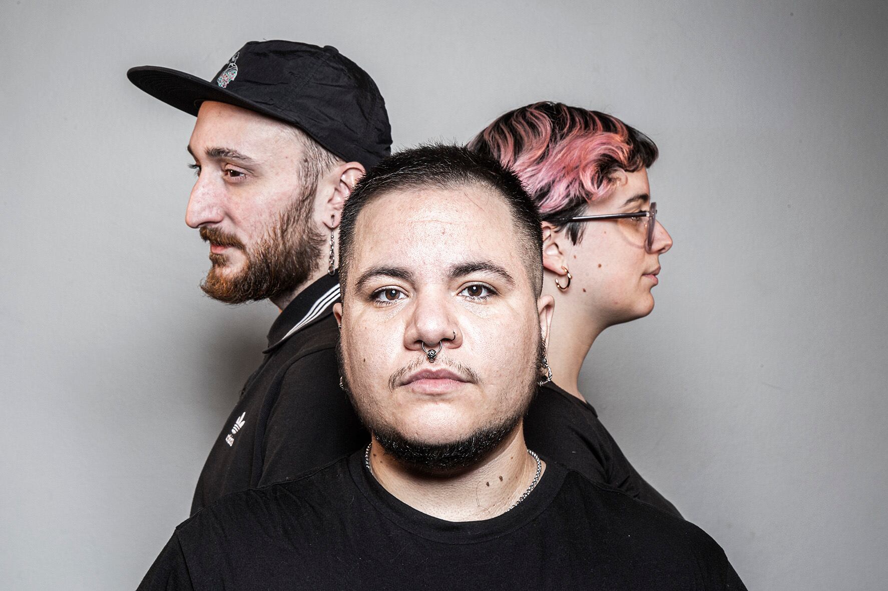 Milo, Alma y Julián, credores del documental