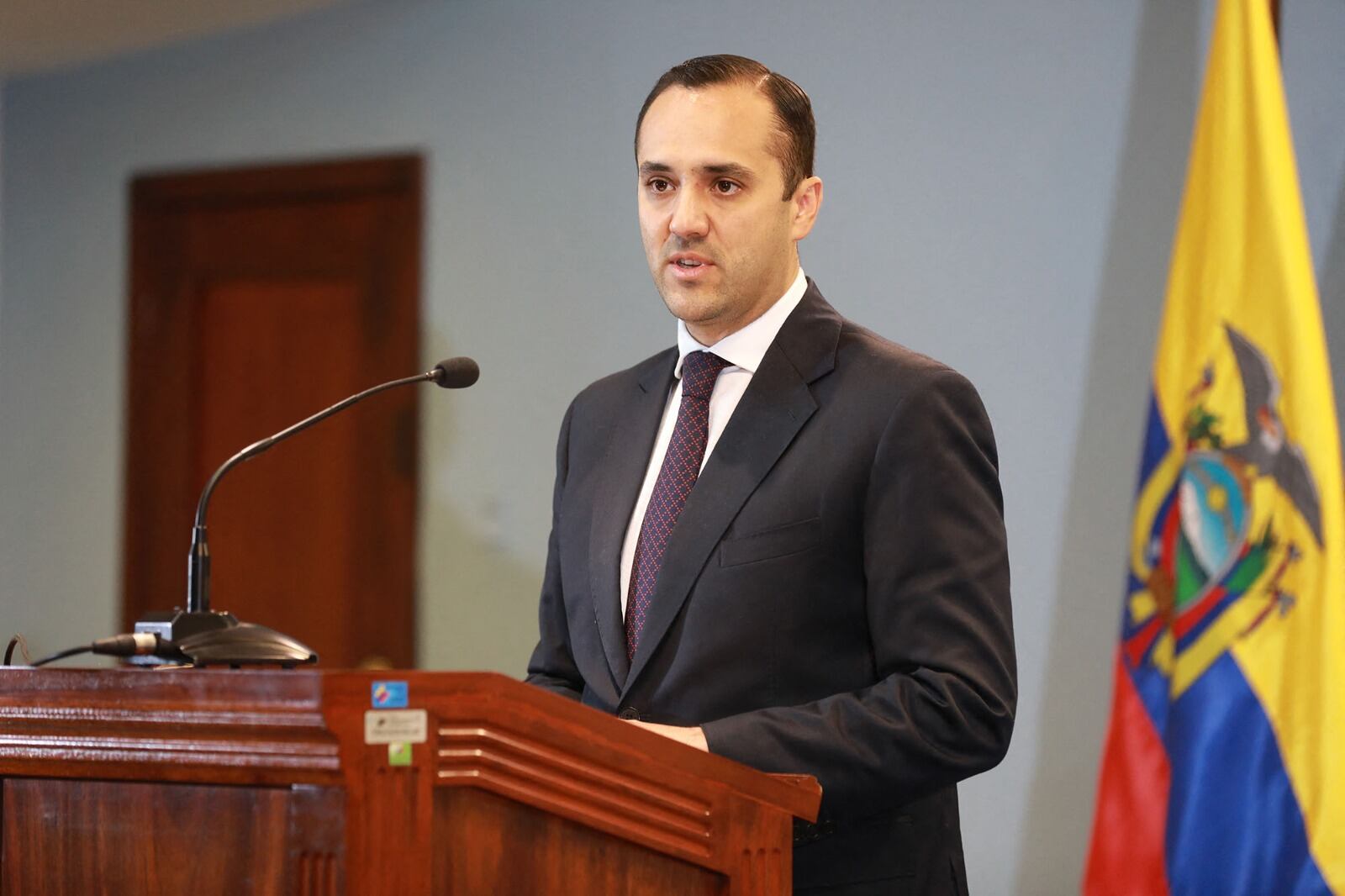 El canciller de Ecuadro, Juan Carlos Holguín.