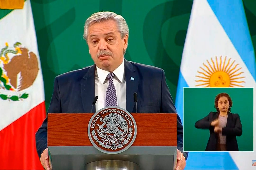 El presidente Alberto Fernández se encuentra de visita oficial en México.