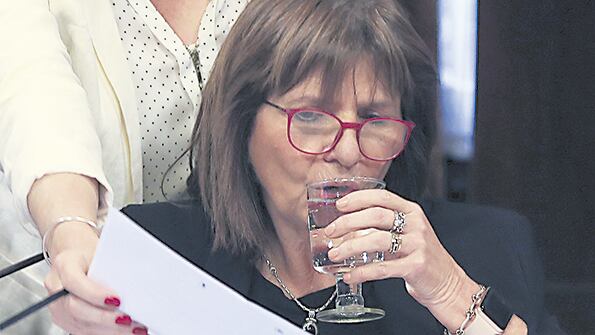 La ministra de Seguridad, Patricia Bullrich, volcada de lleno a la campaña electoral.