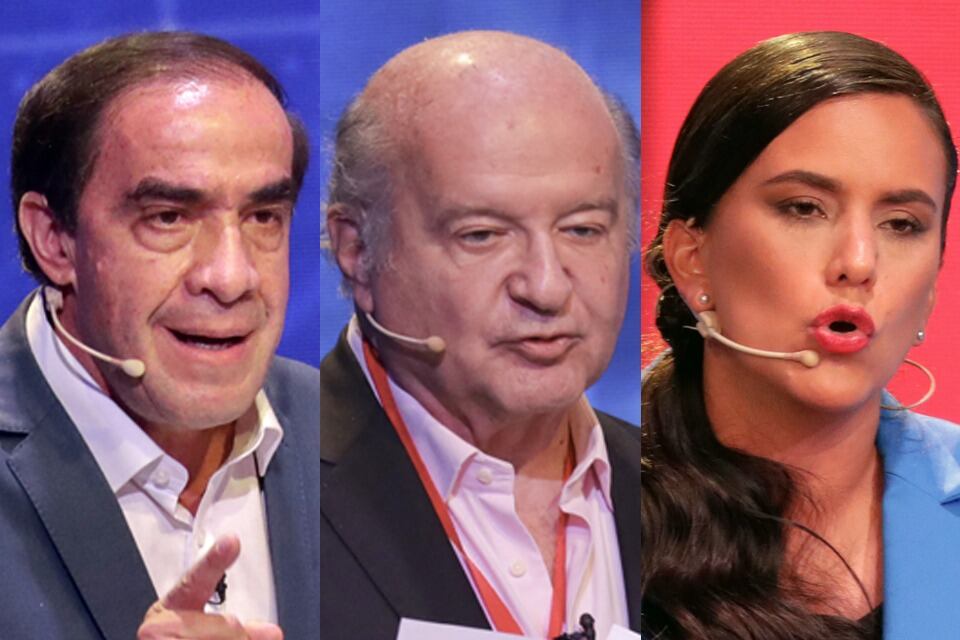 Yonhy Lescano, Hernando de Soto y Verónika Mendoza. 