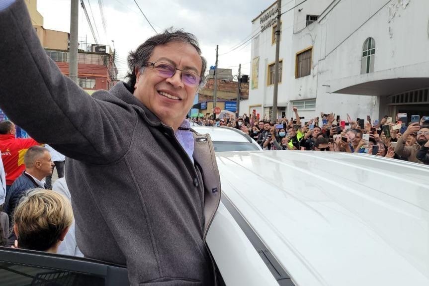 Con el 99,25% de las mesas informadas, Petro consiguió el 50,47% de los votos. Foto: Twitter.