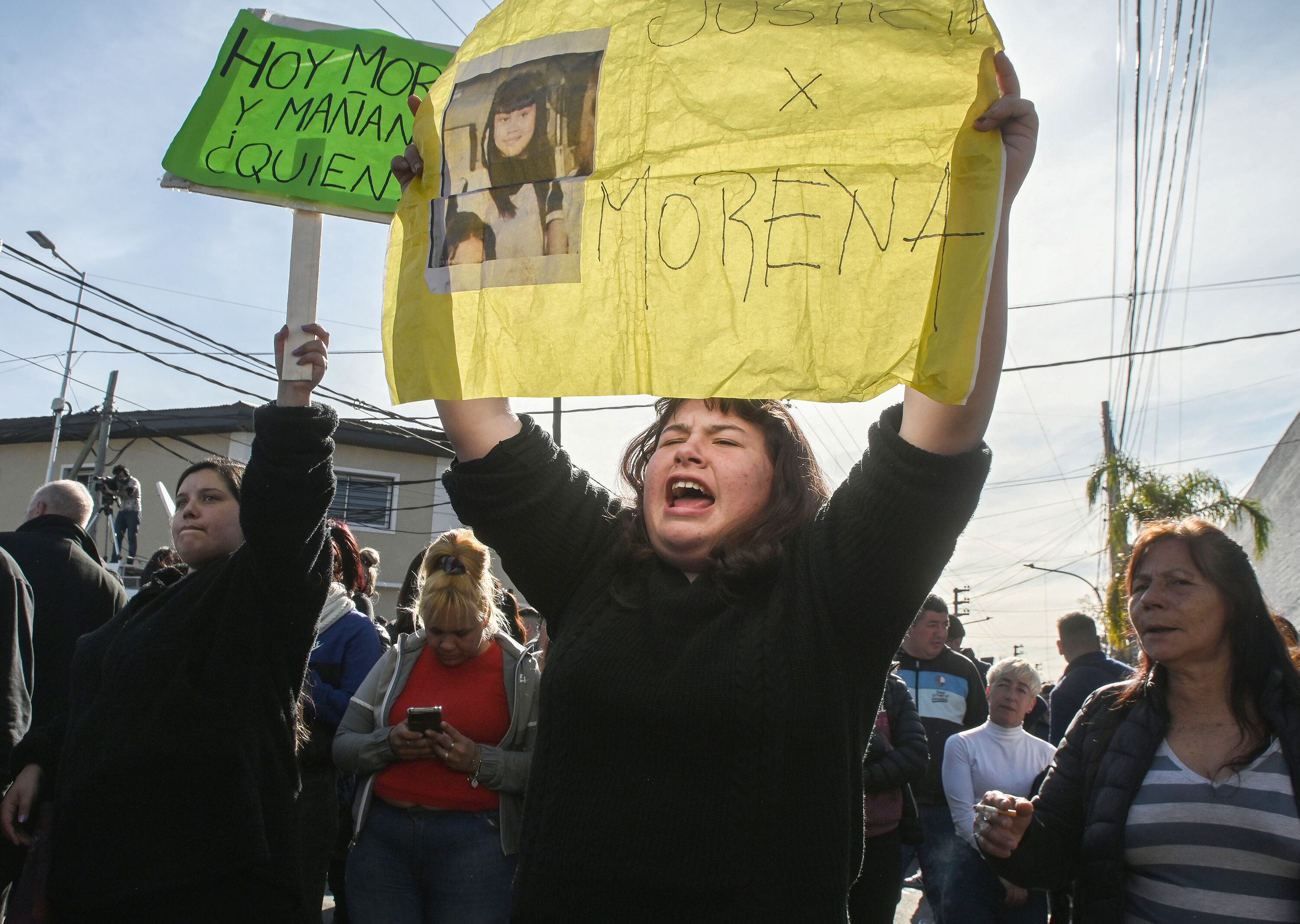 En las calles de Lanús hubo manifestaciones exigiendo justicia por Morena Domínguez.