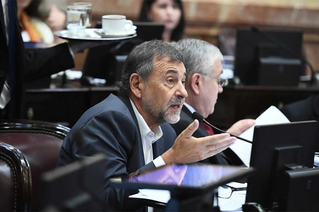 El presidente del bloque de diputados del PJ, Carlos Caserio.