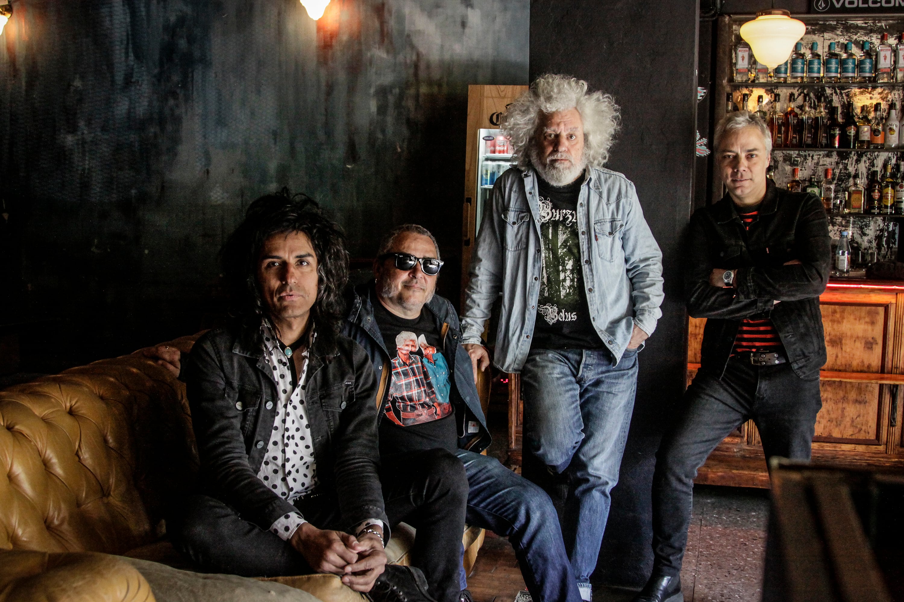 Gori, Ariel Minimal, Sergio Rotman y Luciano Scaglione en Strummer Bar.