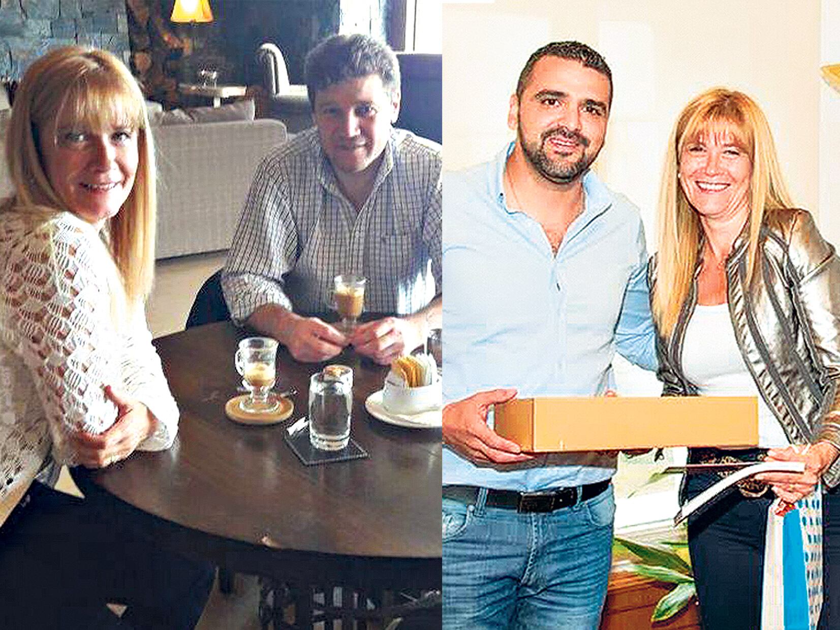 Verónica Magario con los intendentes de Ushuaia, Matías Vuoto, y de Río Grande, Gustavo Melella.