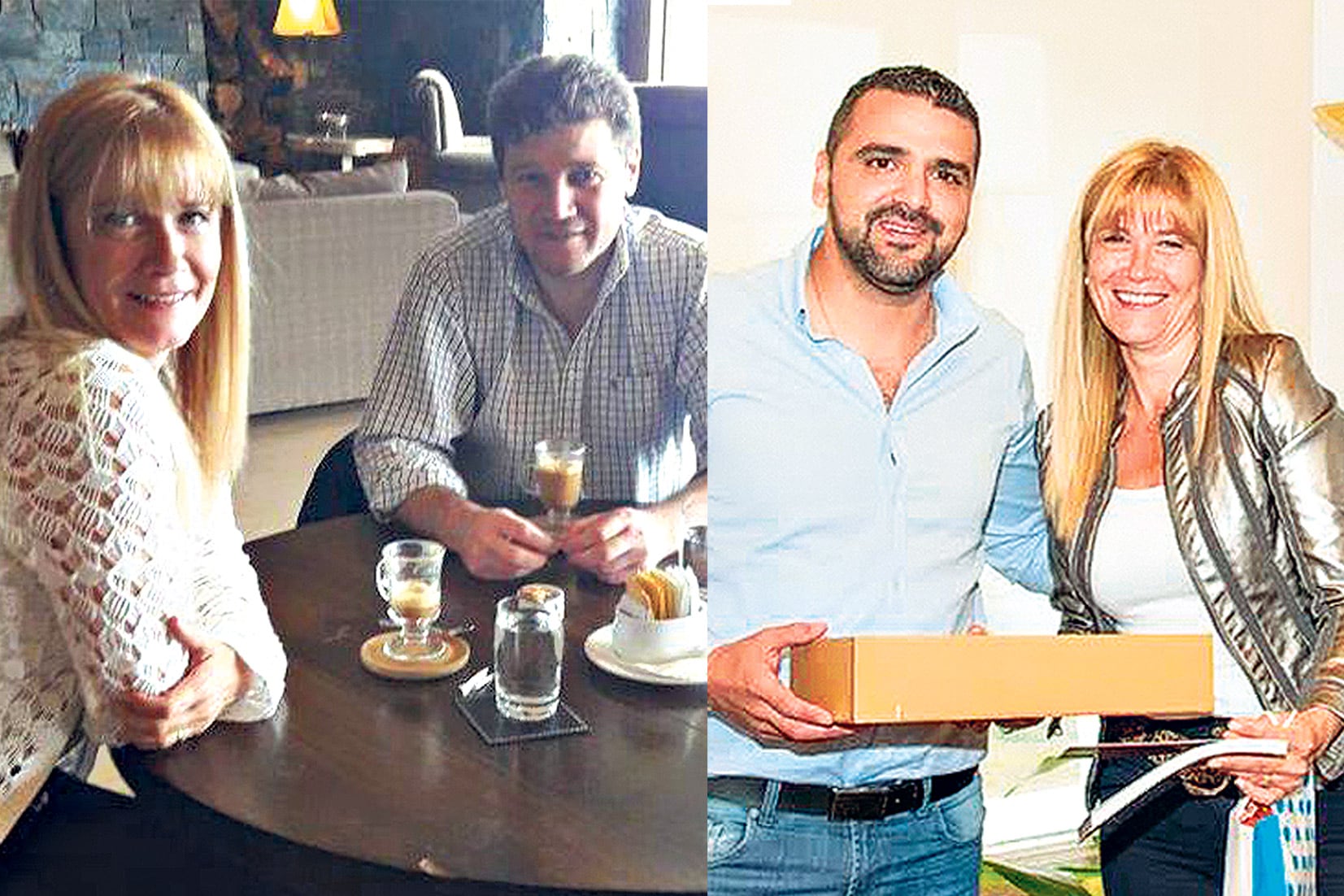 Verónica Magario con los intendentes de Ushuaia, Matías Vuoto, y de Río Grande, Gustavo Melella.